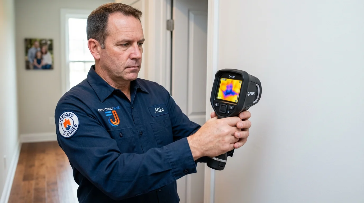 Thermal imaging leak detection by Johns Plumbing LLC in Louisa